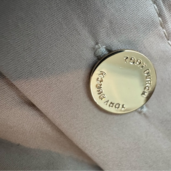 Tory Burch Blythe Khaki Safari Style Shirt Dress Size 0 Utility Button - Picture 5 of 12